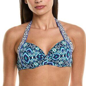 Tommy Bahama Island Cays Seafronds Underwire Bra Bikini Top, 34B